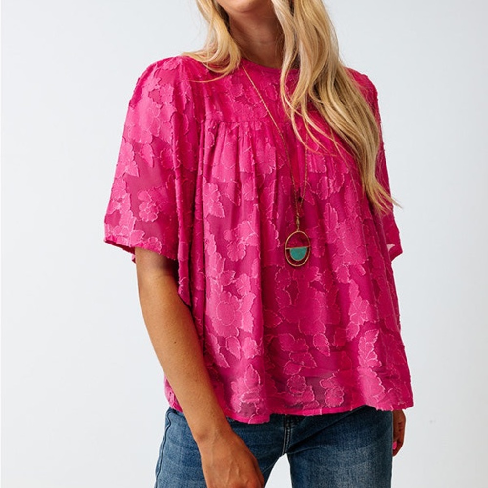 Pink Floral Top